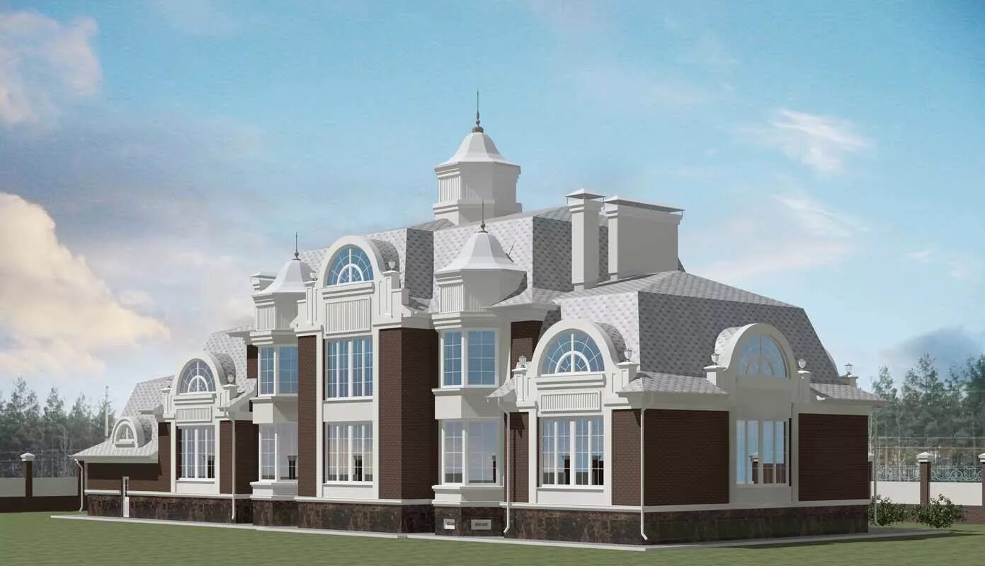 загородный дом 1000 кв м. дом 1000 квадратных метров. фасад дома. м. вилла в репино.