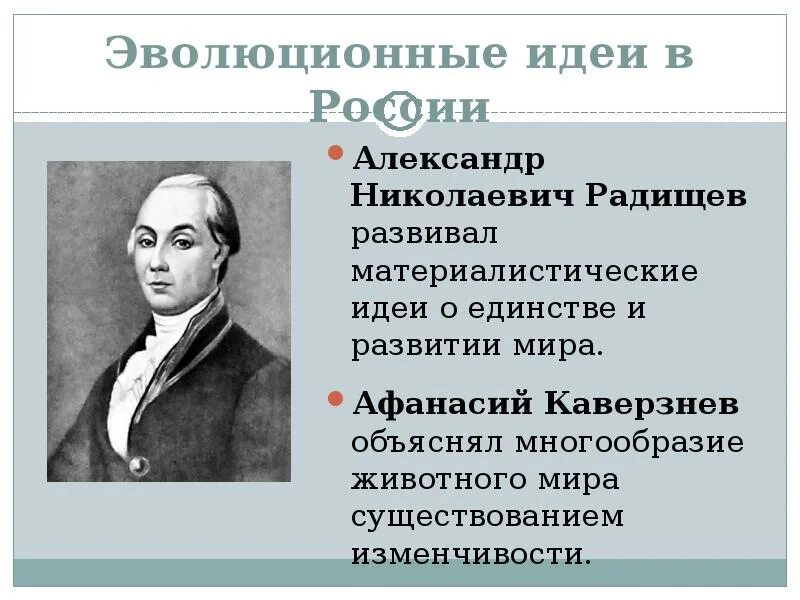 А н радищев идеи. Каверзнев 1775. Радищев эволюционные идеи. Радищев происхождение человека.