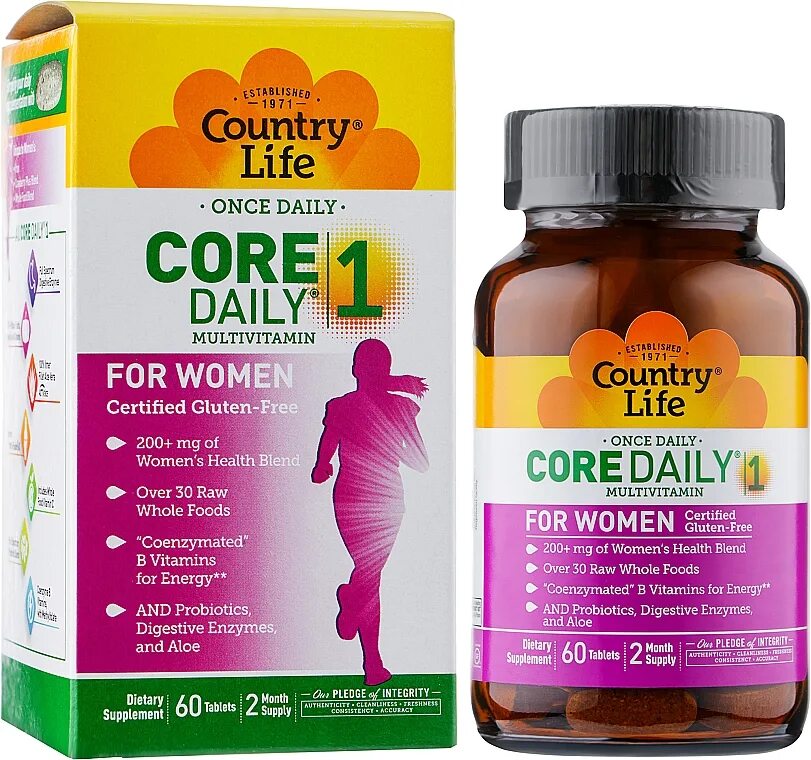 Core Daily 1 women. Кантри лайф Дэйли-1 мультивитамины д/женщин 50+ капсулы 60. Core Daily 1 for women 50. One Daily women's. Lives cores