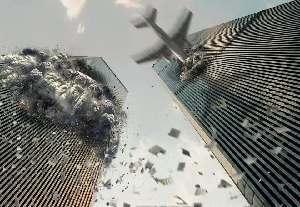 Северная башня ВТЦ 11 сентября. Обломки ВТЦ 11 сентября.