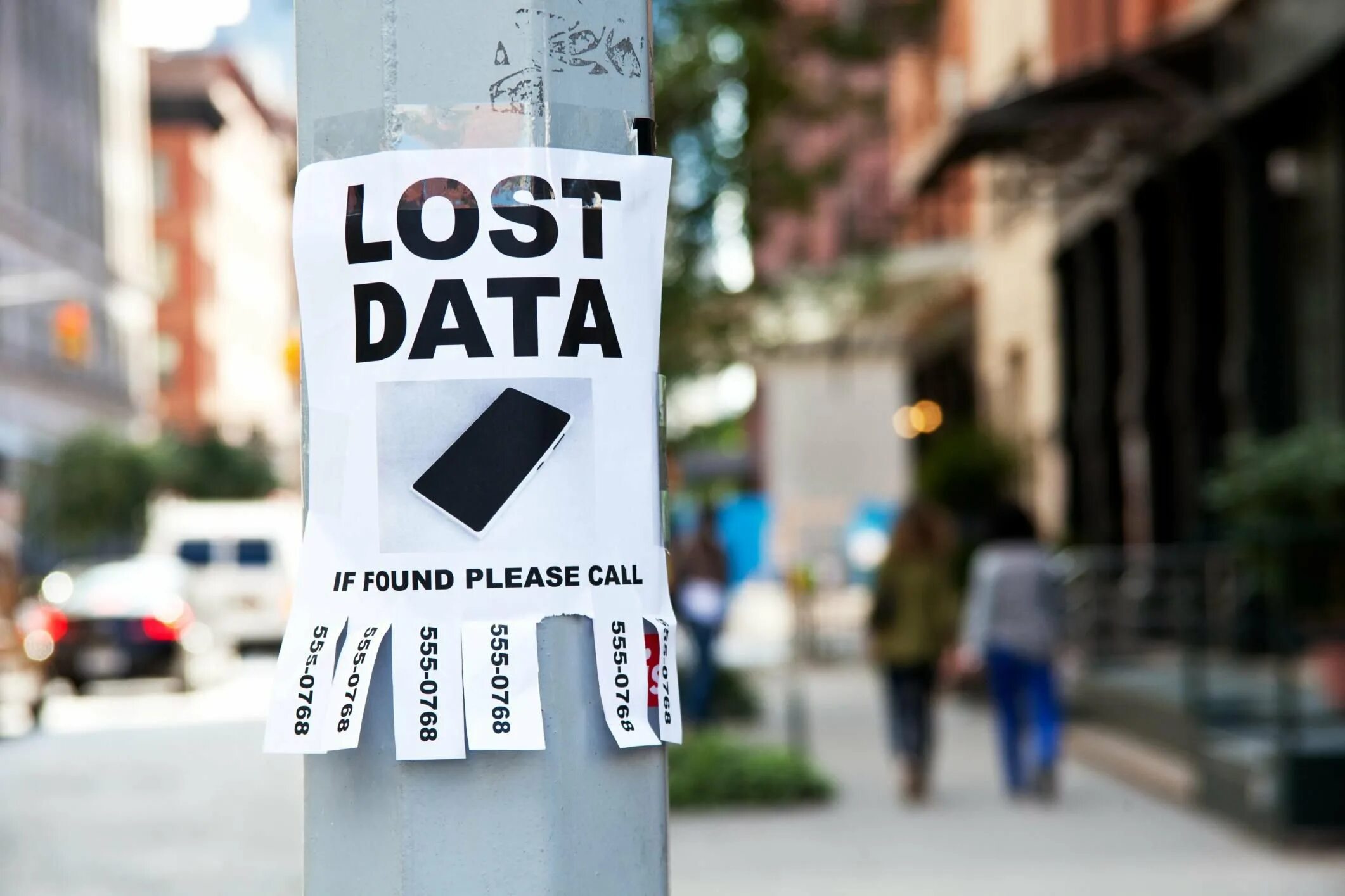 Lose the data. Data lost.