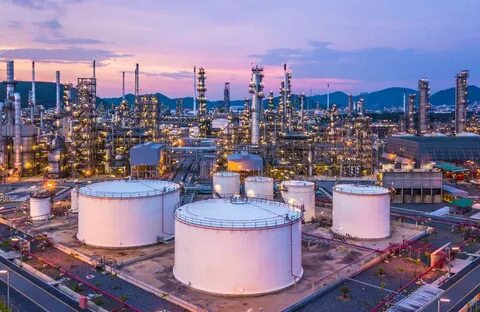 Oil refinery is