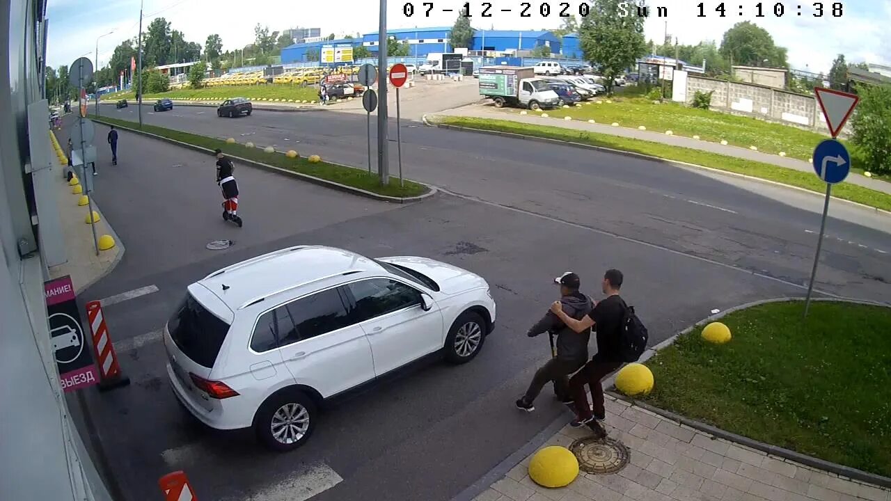 Догнал сбившего