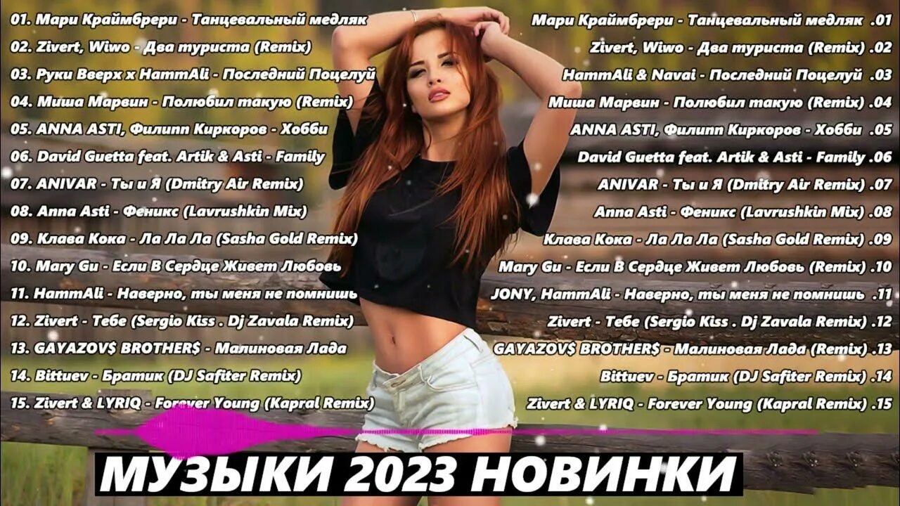 Слушать хиты лета 2023