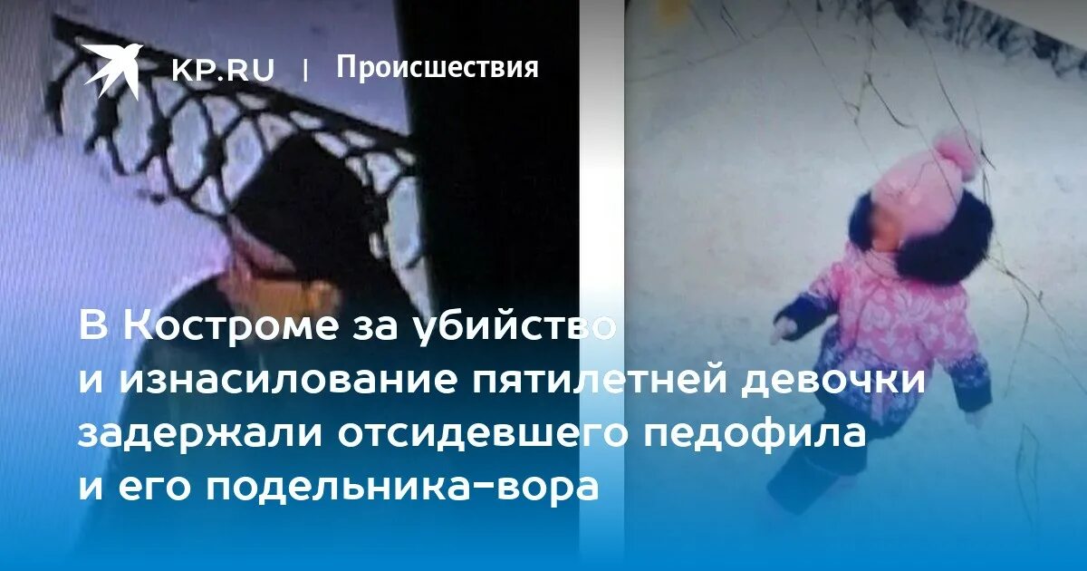 Что с убийцами девочки в костроме. Пятилетнюю девочку в костроме. что случилось с 5летней девочкой из костромы.