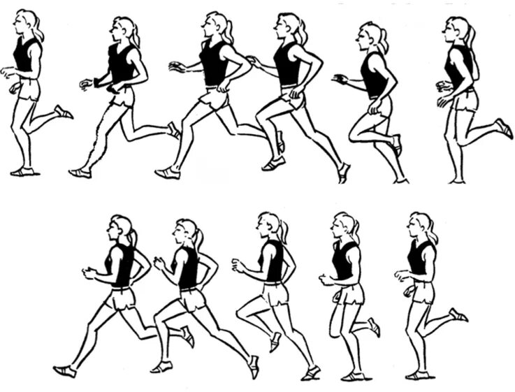 Положение рук во время бега. Техника бега. Ходьба. Движения при беге. Техника медленного бега.