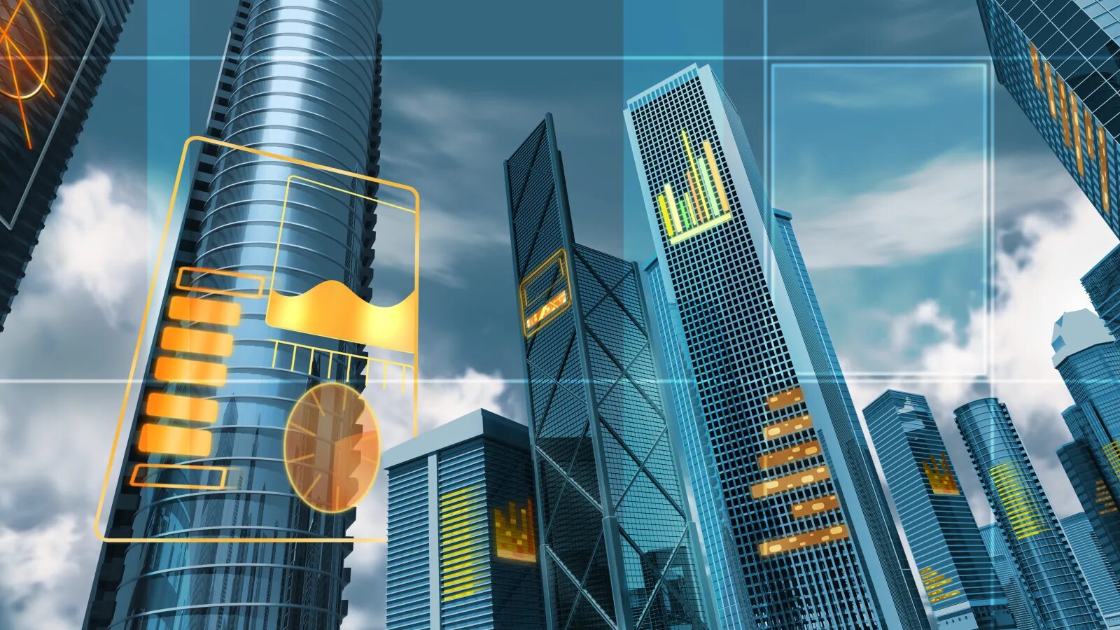 Информационные технологии города. Умный город. небоскребы будущего. инфраструктура города будущего. инновационный город.