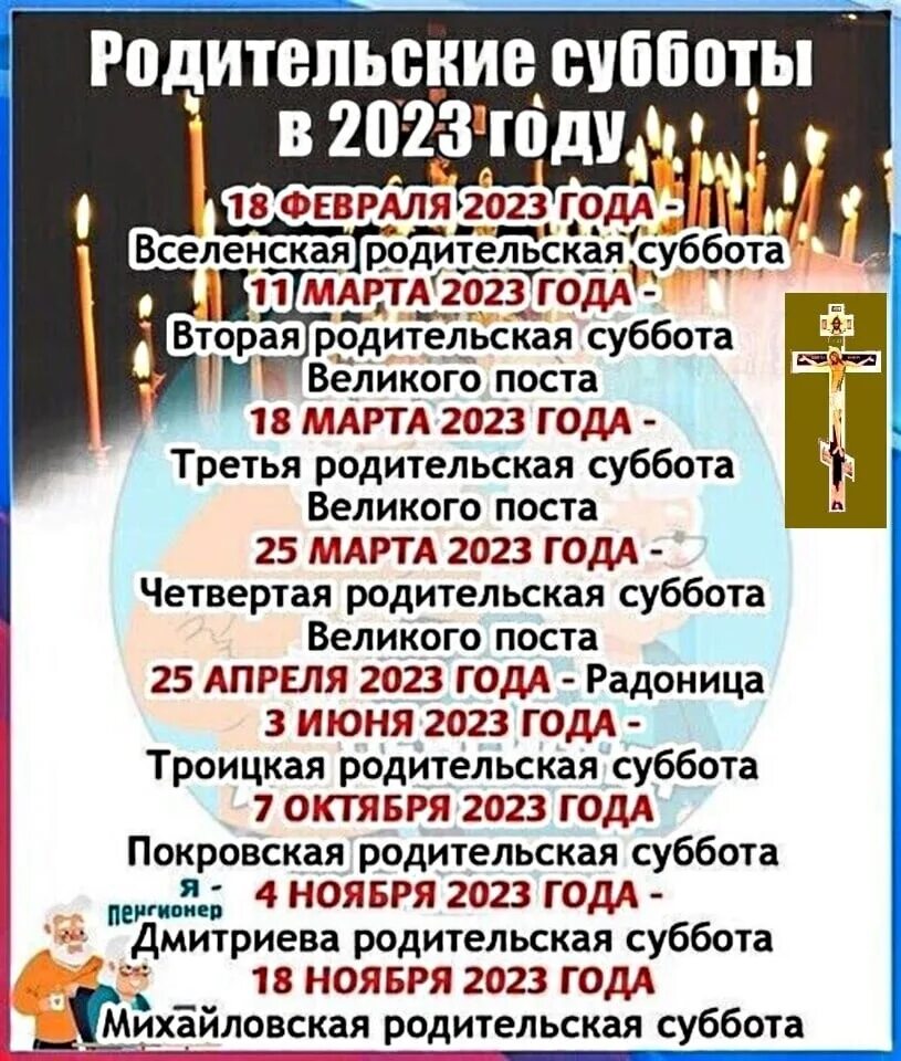 Какого числа в апреле родительская суббота. Родитедьские суббота в 2023. Радителтская СУББОТАВ 2023г.. Родительские субботы в 2023г. Родительская поминальная суббота в 2023.