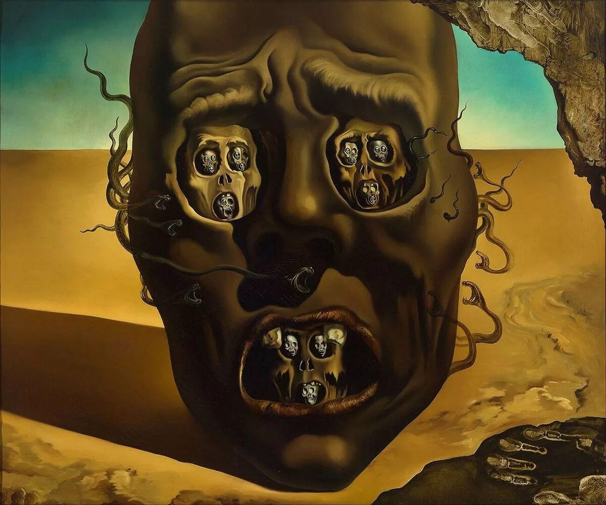 Дали главные произведения. Лицо войны: Сальвадор дали, 1940. Salvador Dali картины. Dali Salvador Сальвадор дали картины. Сюрреализм Сальвадора дали.