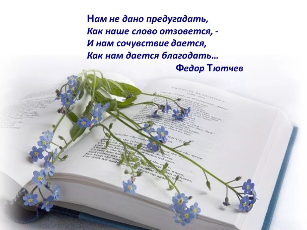 Стих благодать. Нам не дано предугадать как наше слово отзовется. Нам не дано приду гадать. Нам не дано предугадать как слово.