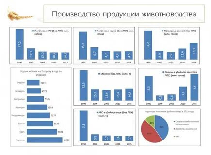 Объем производства животноводства