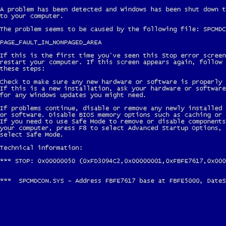 Error stop