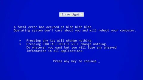 Format error