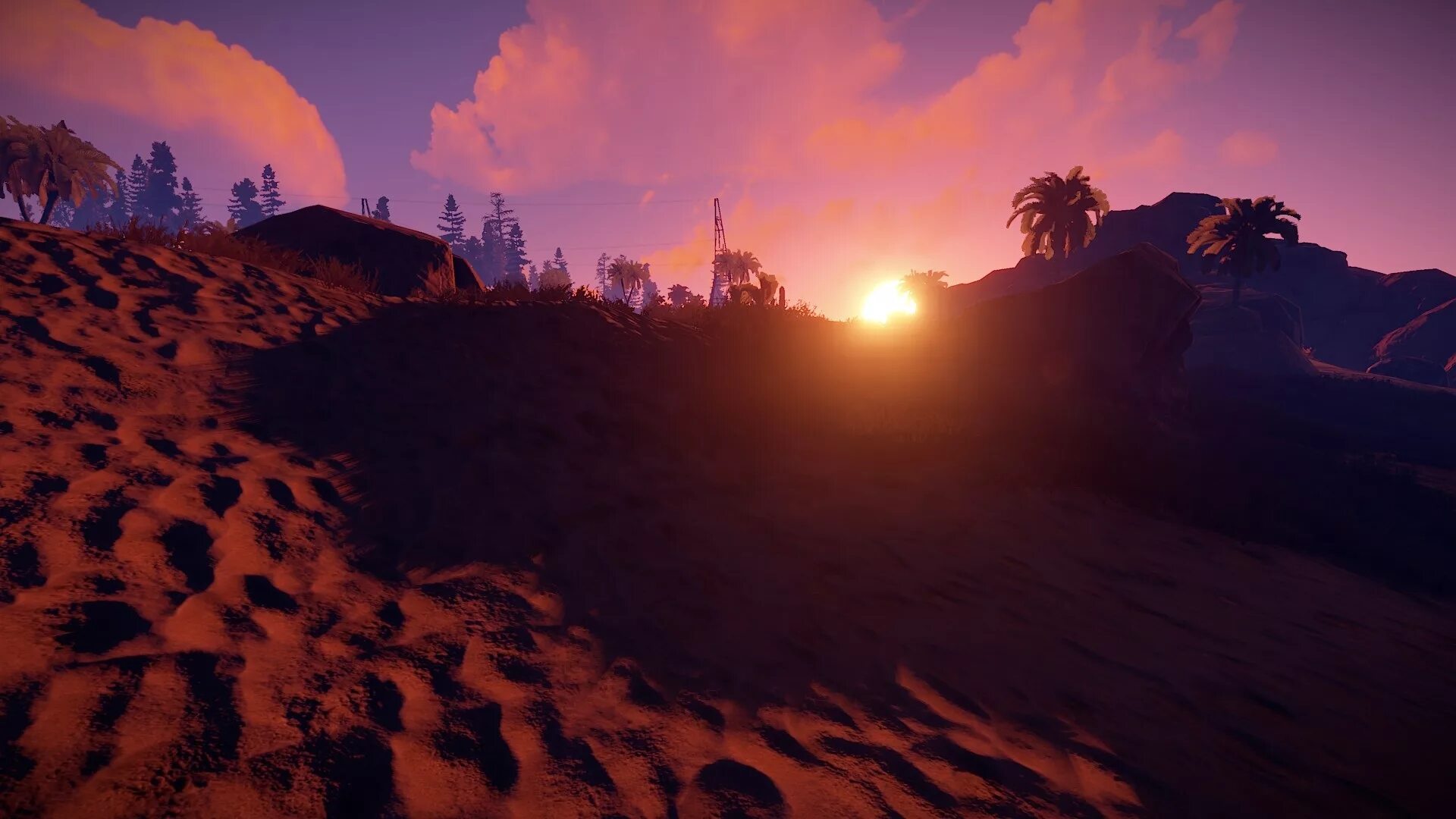 Rust рабочий стол. Фон раст. красивый закат в играх. раст закат. rust фон.