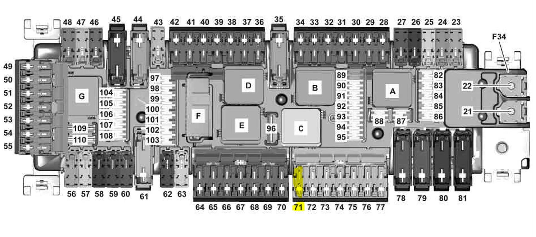 Electrical fuses (Mercedes-Benz Vito 2 2003-2014, diesel: General information: U