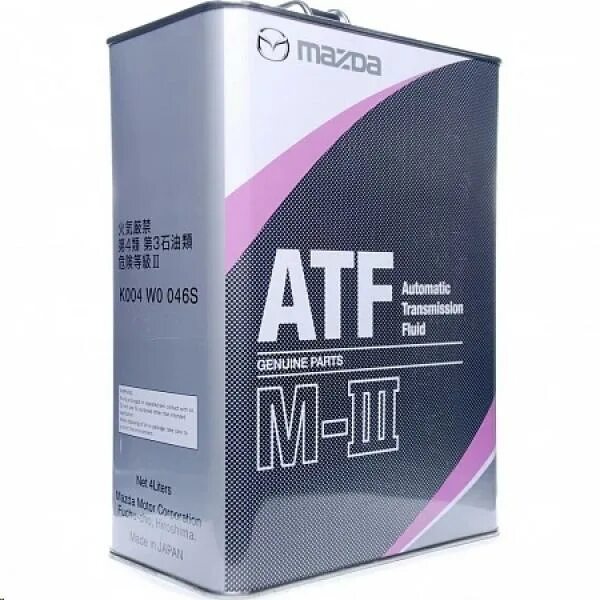 Масла atf m. Mazda ATF m3. Mazda ATF M-III, 4 Л брошюра. Масло Mazda ATF M III. Mazda: ATF M III/ATF D-III.