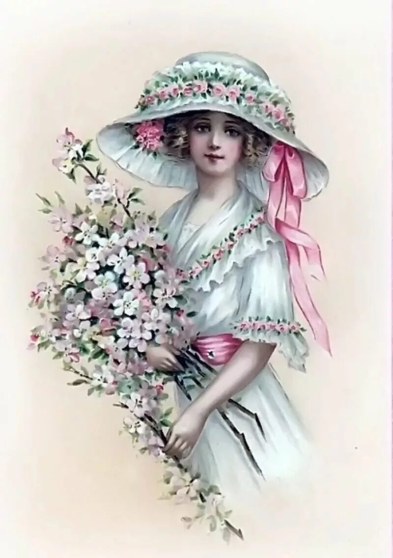 сью хэлстенберг картины. винтажная открытка. харрисон фишер художник. винтажные открытки с дамами. старинные открытки девушки.