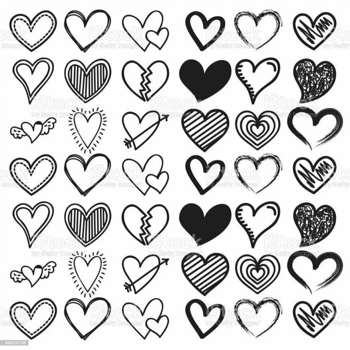 Сердечки разных размеров. Сердечко черное. Распечатать сердечки черно белые. Распечатать сердечки черно белые. Черные сердечки много.