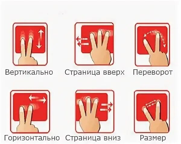 Жесты тачпада