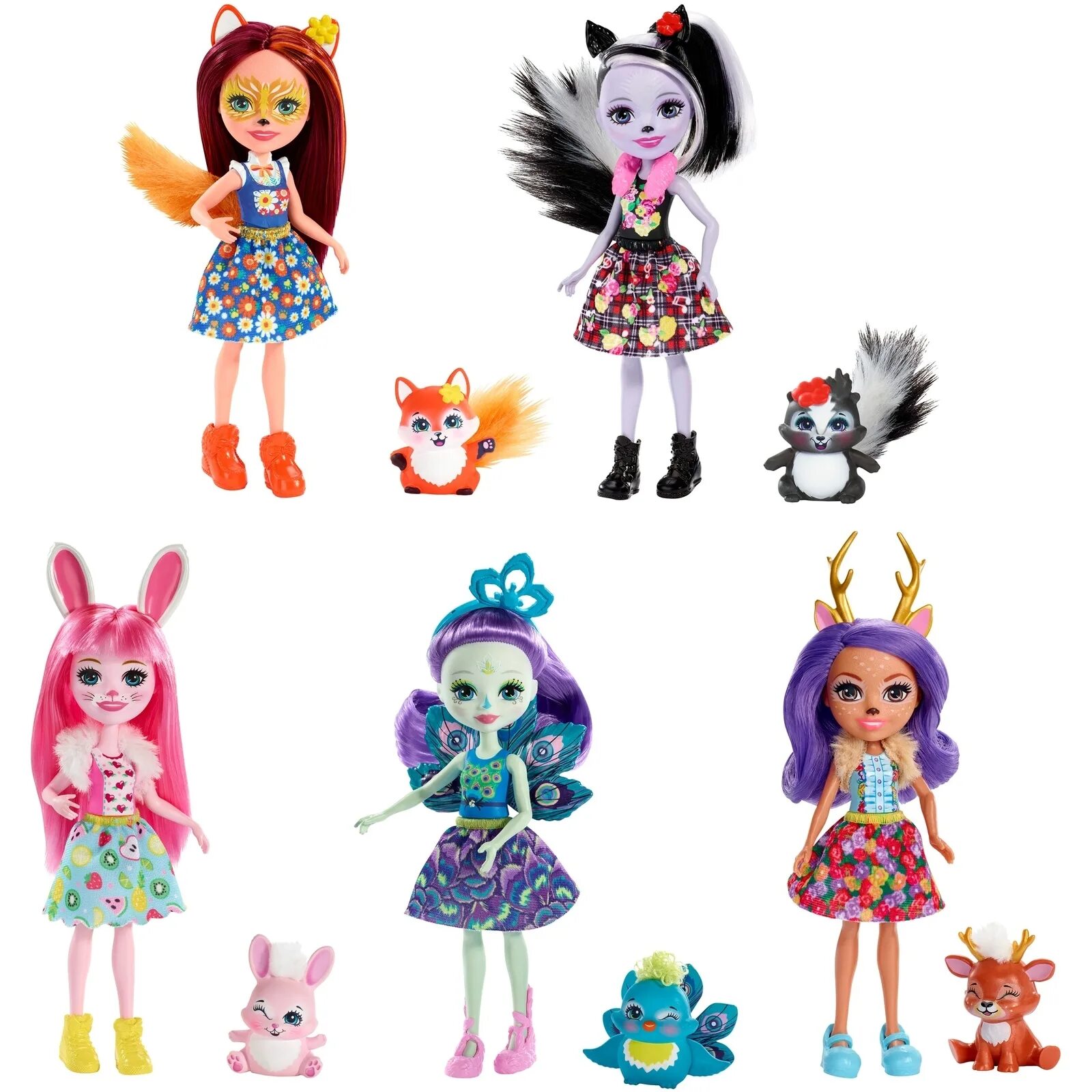 Кукла Enchantimals дополнительная со зверюшкой Mattel FNH22 - купить в интернет-