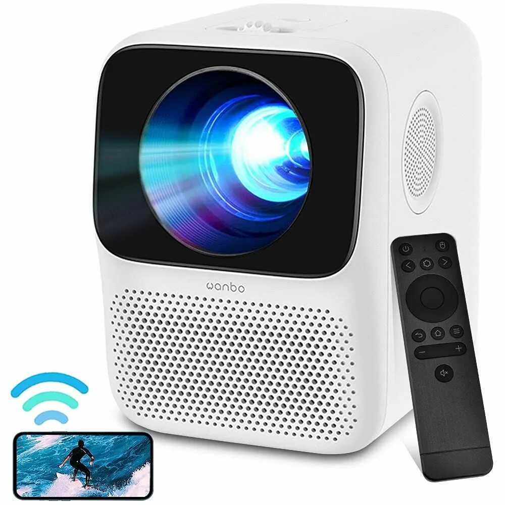 Проектор wanbo mozart 1. Мини проектор Wanbo t2 Max. Проектор портативный Wanbo t2. Wanbo t2 Max. Wanbo Portable Projector купить ДНС.