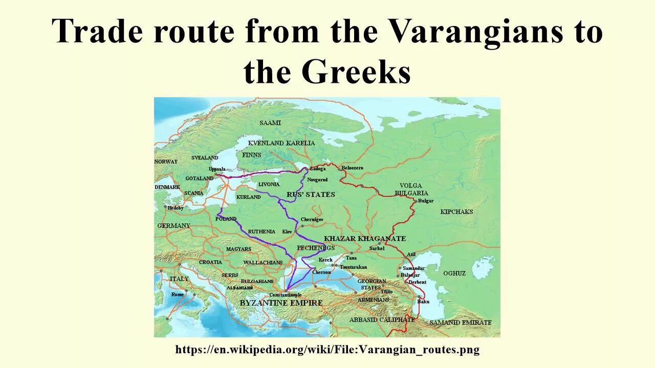 Расположено на пути из варяг в греки. Путь из Варяг в греки на карте древней Руси. Путь из Варяг в греки и Волжский торговый путь. Волжский путь из Варяг в персы. Торговый путь из Варяг в персы карта.