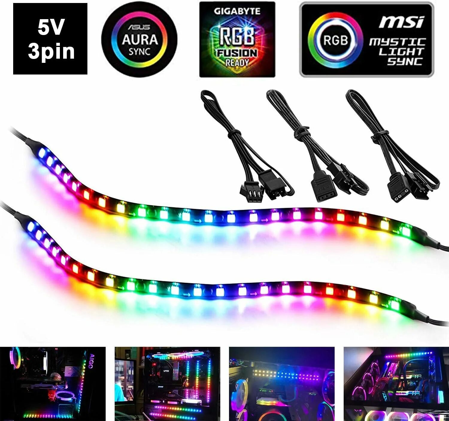 Led syncing. Rgb fusion led strip. addressable rgb led strip.