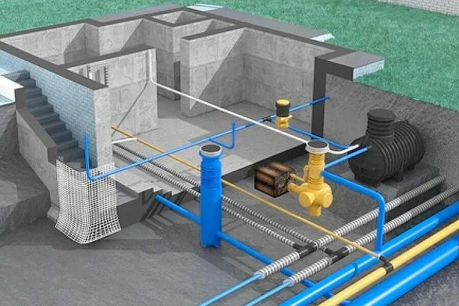 Строительство инженерных коммуникаций для водоснабжения газоснабжения. Проектирование канализации. проектирование систем канализации. проектирование водоснабжения. система водопровода и канализации.