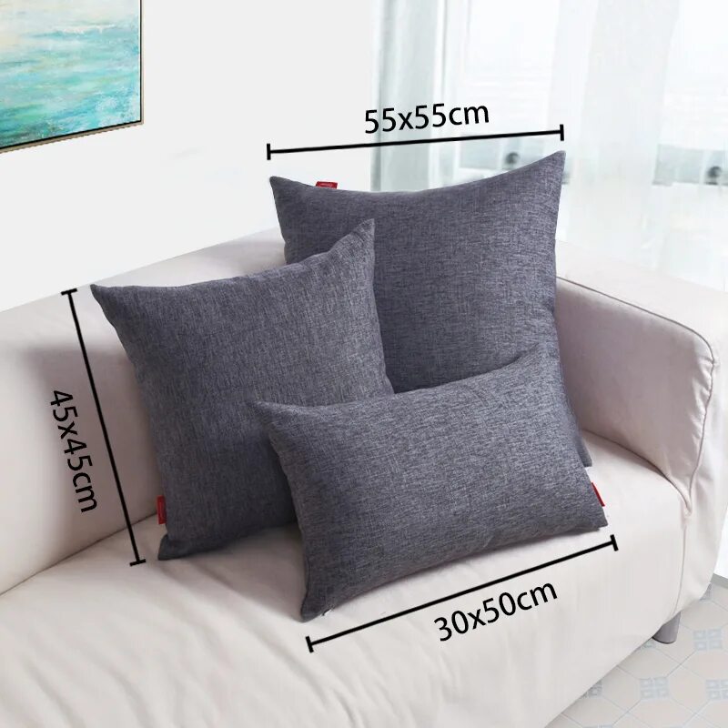 Размер диванных подушек