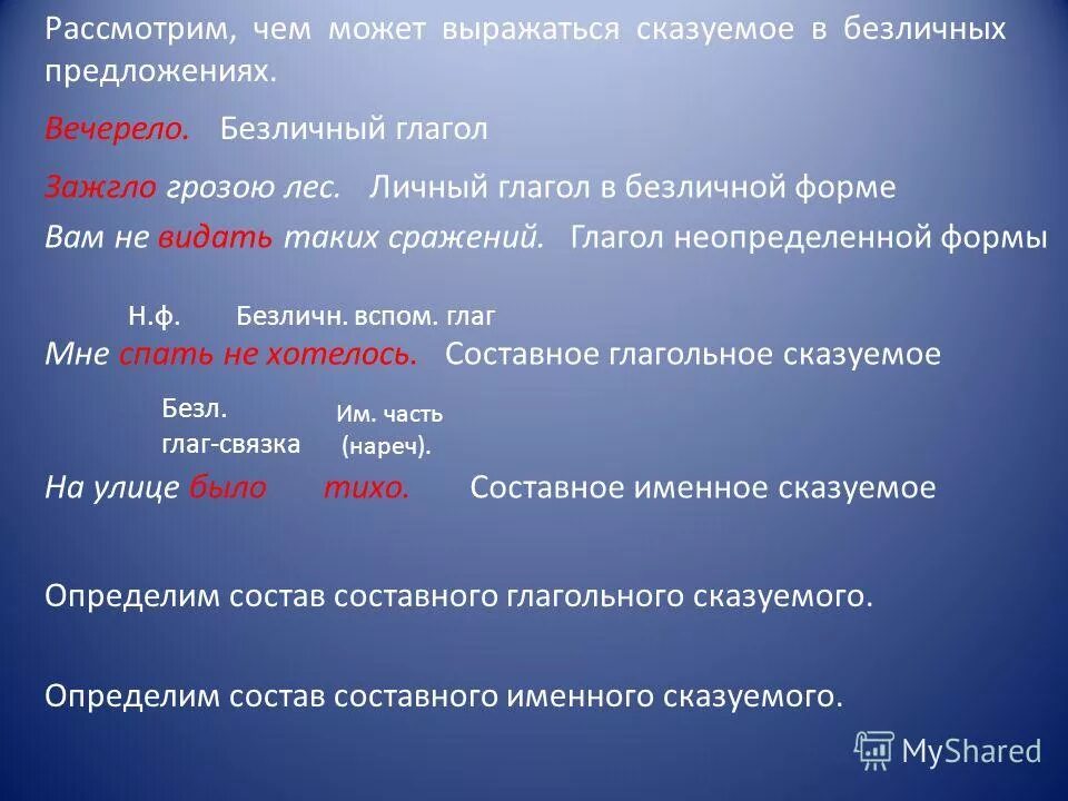 Вечереет распространенное предложение. Вечереет распространенное предложение