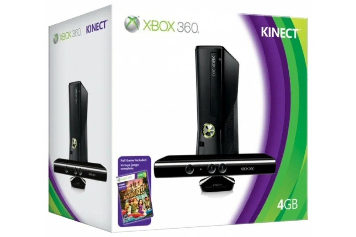 Xbox 360 e Kinect. Кинект Адвентурес Xbox 360. Сенсор Kinect для консоли Xbox 360. Коробка Xbox 360 4gb Kinect.