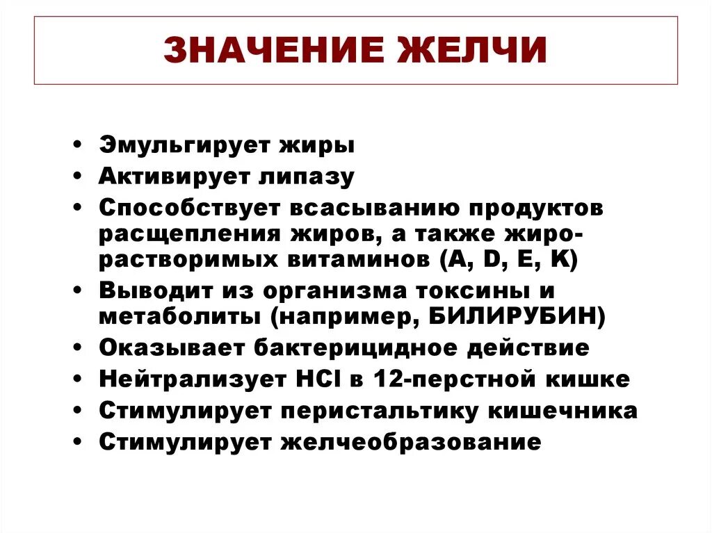 Значение желчных кислот. Значение желчи. Значение желчи в пищеварении. Роль желчных кислот в пищеварении.