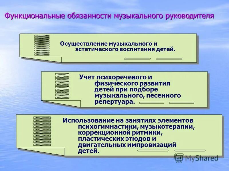 обязанности музыкального руководителя