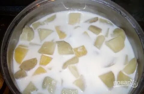 Картошка вареная с молоком