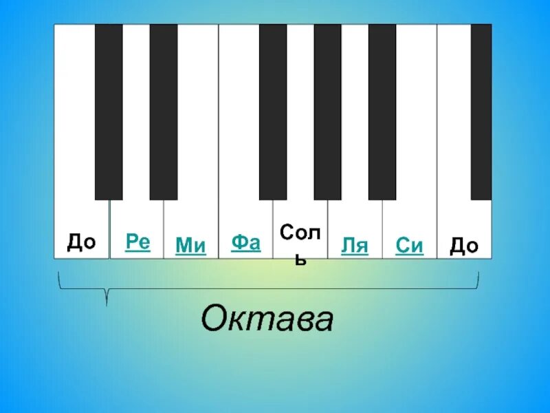 Какая октава первая