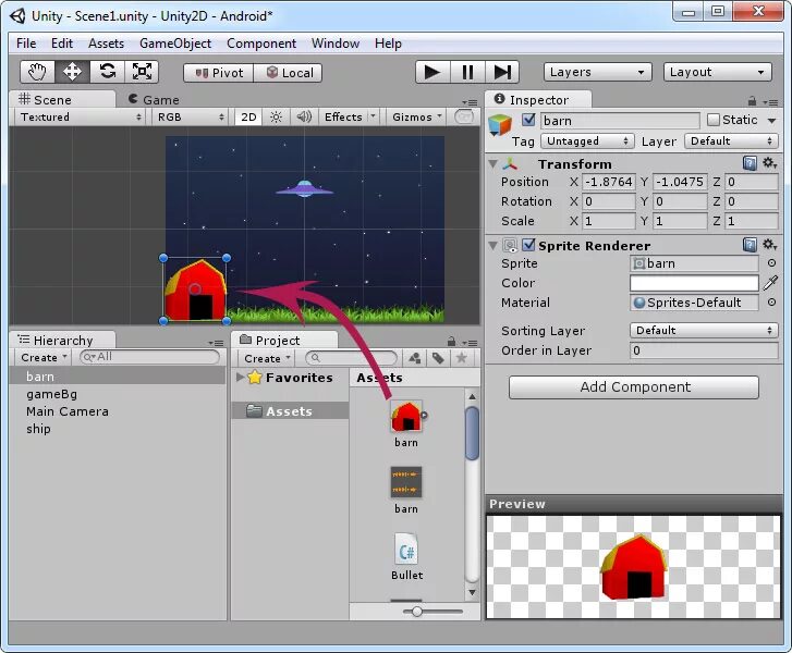 Работа с Unity в 2D