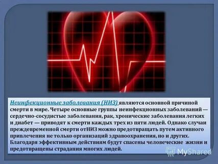 Неинфекционные заболевания презентация