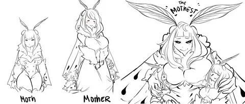 monster girls, moth, mother.