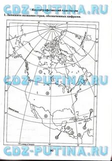 Контурная карта 7 класс стр 34