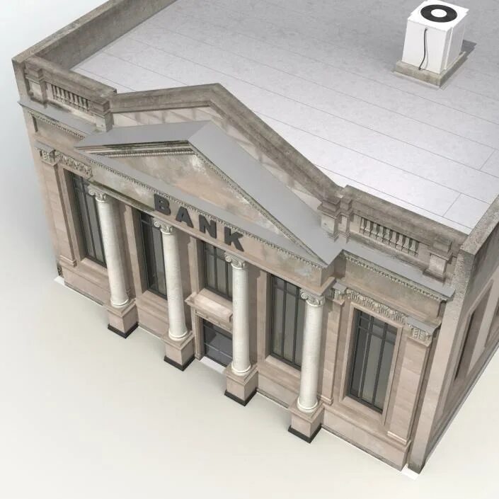 3d bank. Макет банка. Макет здания с колоннами. Дома из бумаги с колоннами. Проект здание банка с колоннами.