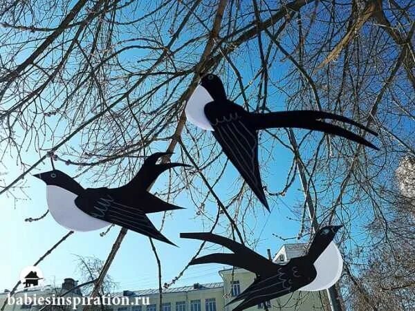 Шаблон для вырезания блокадная ласточка поделка