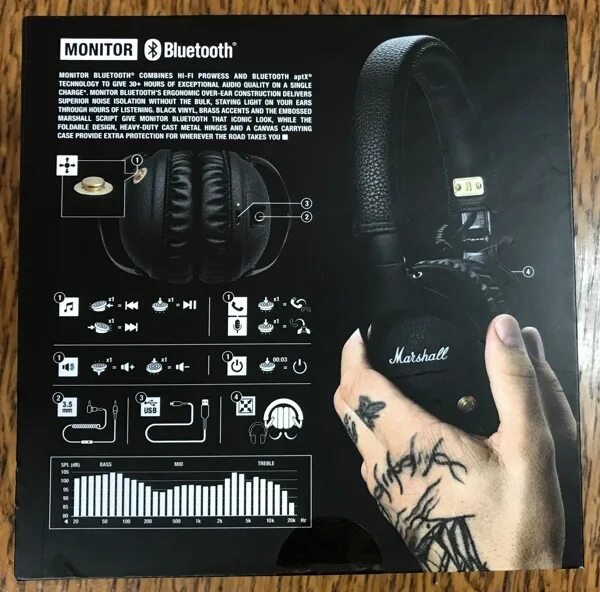 Наушники Marshall Monitor Black. Marshall Monitor Bluetooth Marshall. Наушники Маршал монитор 2 коробка. Marshall Monitor Steel Edition.