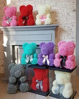 Мишка из роз