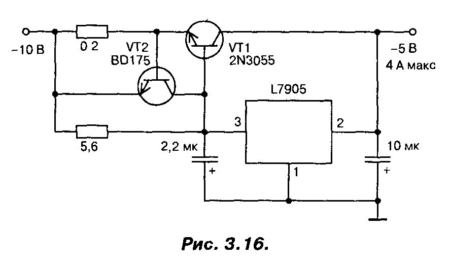Стабилизатор 5 вольт схема