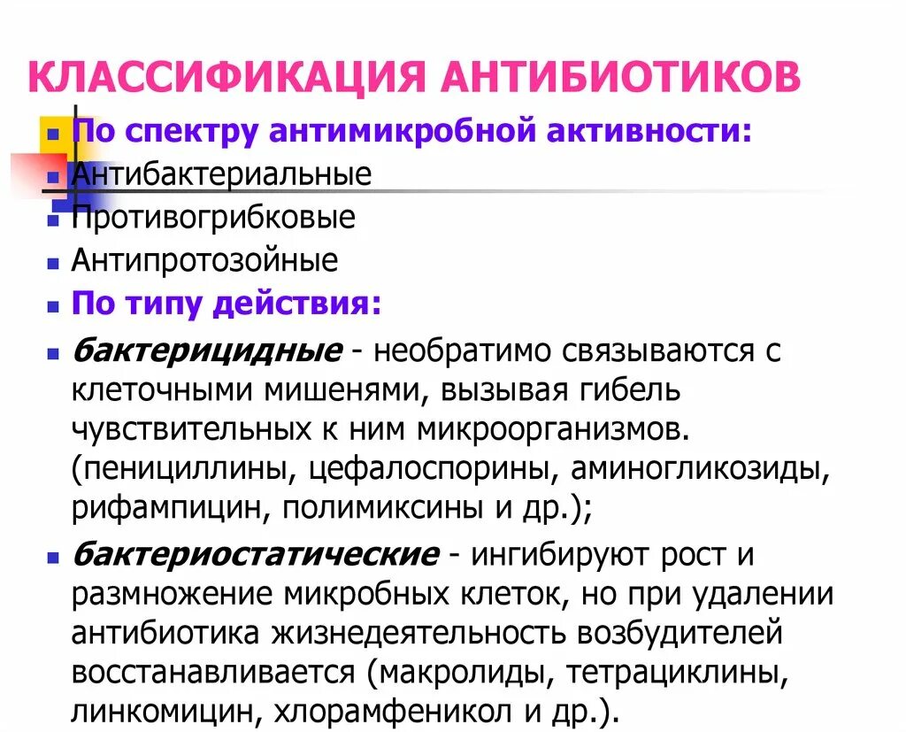 Группы антибиотиков механизм действия. Классификация антибиотиков по характеру противомикробного действия. Классификация антибактериальных антибиотиков по спектру действия. Классификация антибиотиков по типу и спектру действия. Классификация антибактериальных средств по химическому строению.