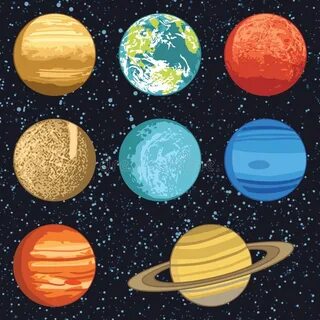 Планеты солнечной системы для детей для вырезания