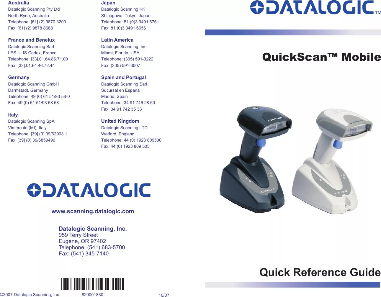 Manual scanner
