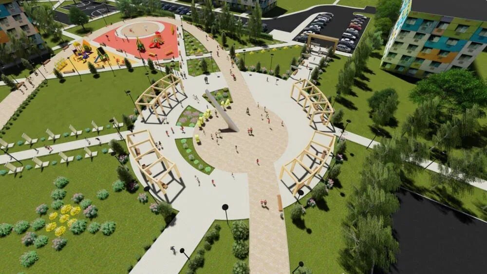 Новый сквер на полынковской. Новый парк шатки. Арск набережная казансу. Проект формирование комфортной городской среды. Парк новая программа.