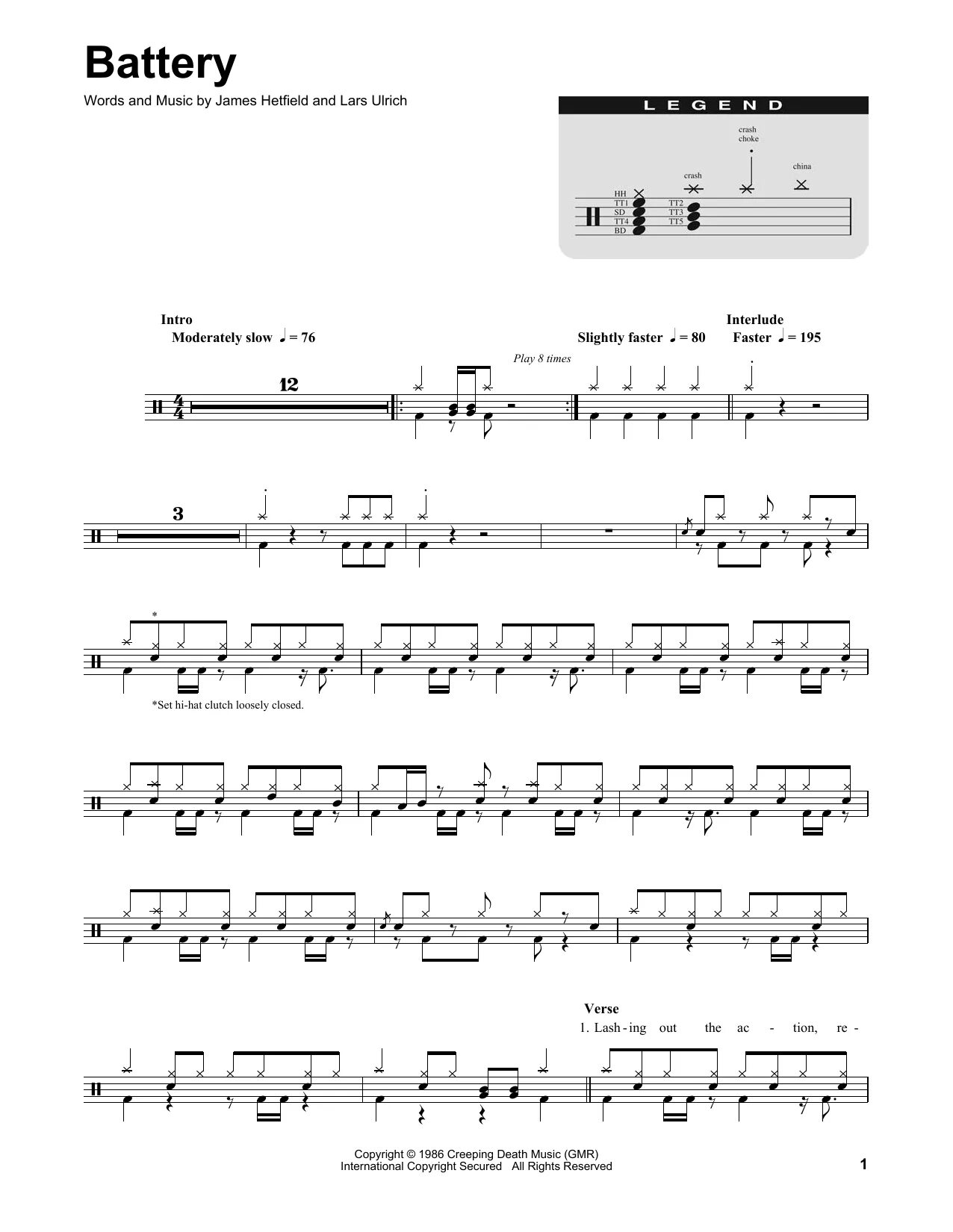 Metallica battery. Battery Metallica табы. Metallica Battery аккорды. Battery Metallica Guitar Tabs. Metallica Battery Ноты для фортепиано.