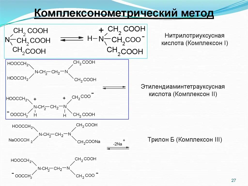 Нитрилотриуксусная кислота, или комплексон i. Комплексонометрический метод. Комплексонометрический метод реакция. Комплексонометрическое титрование железа 3.